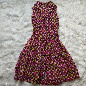 Dick & Jayne Polka Dot A-Line Dress, SIZE Small